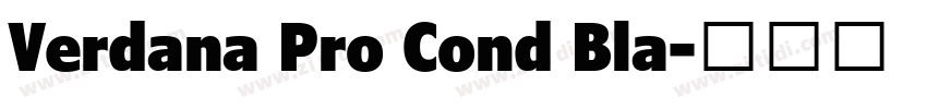 Verdana Pro Cond Bla字体转换